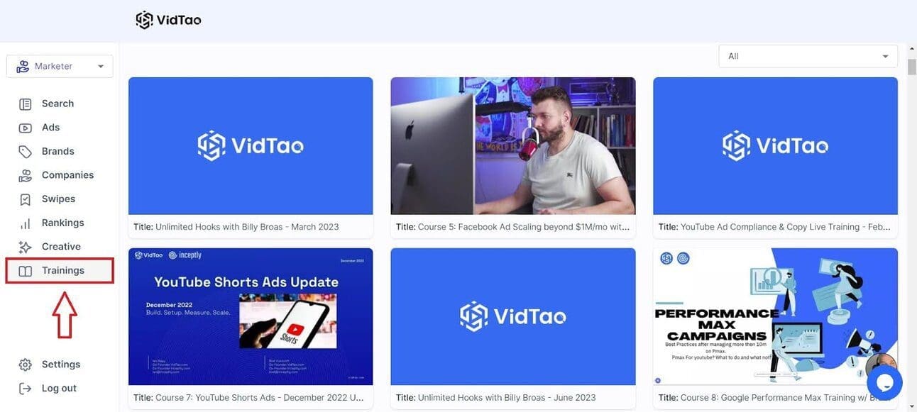 vidtao_trainings