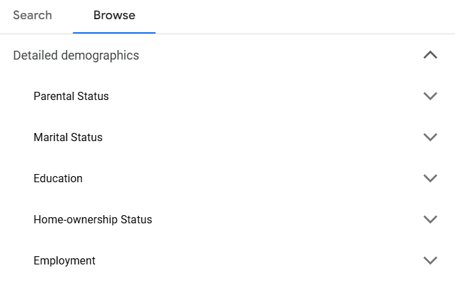 detailed demographics