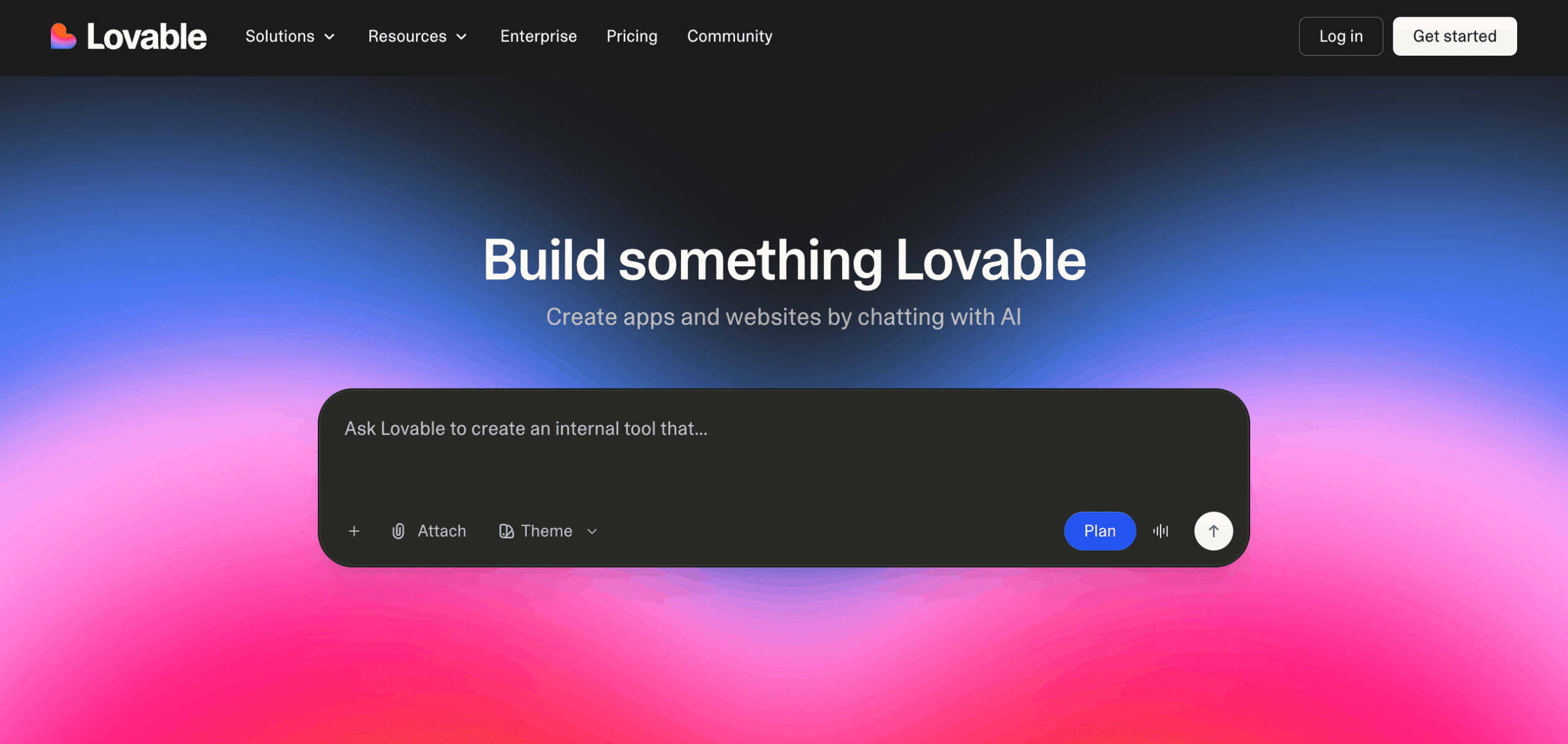 Loveable landing page inside VidTao ad intelligence software