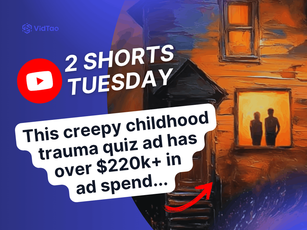 Childhood trauma app ad in VidTao ad intelligence software cover image